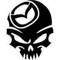 Вінілова наклейка на автомобіль - Mazda Череп