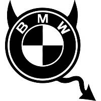 Виниловая наклейка на автомобиль - BMW чёртик