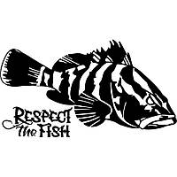 Виниловая наклейка на автомобиль - Respect the fish