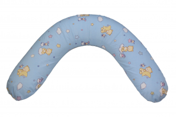 Подушка для вагітних і годування "Classik" з Бязі з наповнювачем холлофайбер 200*35 см Лежень,Україна, фото 1