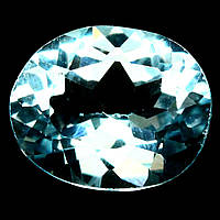 4.07 карат Природний Небесний топаз Бразилії 11 х 9 мм.