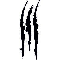 Вінілова наклейка на автомобіль - Подряпина