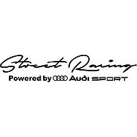 Наклейка на автомобіль - Street Racing Powered by AUDI Sport