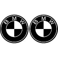 Набір вінілових наклейок на автомобіль - Логотип BMW (2шт)