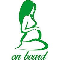 Вінілова наклейка на автомобіль - Mama on Board v4