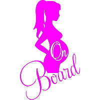 Вінілова наклейка на автомобіль - Mama on Board v2