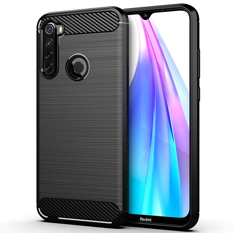 Чохол TPU Carbon Fiber Case для Redmi Note 8T Чорний