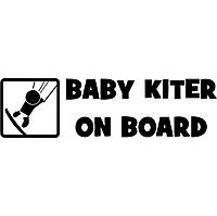 Виниловая наклейка на автомобиль - Baby Kiter on Board