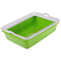 Туалет для кошек с рамкой MPS HYDRA MINI GREEN 43*31*12 см