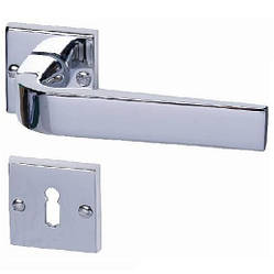 Італійська дверна ручка Almar PARIS SQUARE, хром полірована