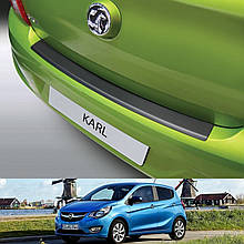 Пластикова захисна накладка на задній бампер для Opel Karl 5 door 2015-2019