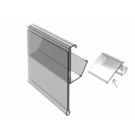 Цінникотримач відкидний GHEX 1000х39мм для металевих полиць з гнучким з'єднувачем (1323), фото 1