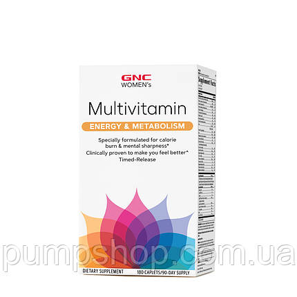 Вітаміни для жінок GNC Women's Multivitamin Energy&Metabolism 180 капс., фото 1