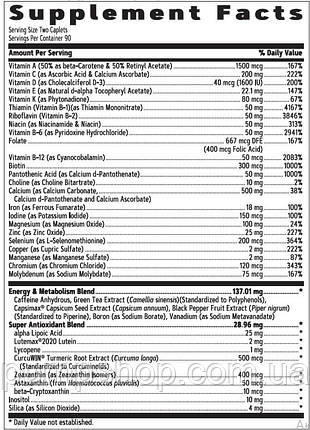 Вітаміни для жінок GNC Women's Multivitamin Energy&Metabolism 180 капс., фото 3