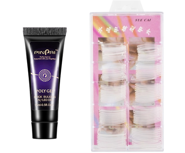 Набор для наращивания, полигель  + формы