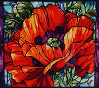 Набор для вышивания крестом 43х38 Цветок мака Joy Sunday H629