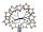 Світлодіодна гірлянда з натурального дерева зірочки Silver-white Stars 20 3m 3AA Handmade, фото 4