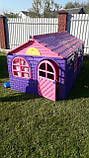 Дитячий ігровий пластиковий МЕГА будиночок зі шторками ТМ Doloni (великий), фото 3