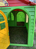 Дитячий ігровий пластиковий будиночок зі шторками ТМ Doloni (великий), фото 4