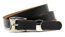 Жіночий ремінь з екошкіри стильний чорний