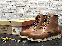 Зимові чоловічі черевики Red Wing USA Rover 6-inch boot 8424890 Brown 2953 (иск. мех), фото 5