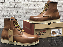 Зимові чоловічі черевики Red Wing USA Rover 6-inch boot 8424890 Brown 2953 (иск. мех), фото 6