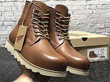 Зимові чоловічі черевики Red Wing USA Rover 6-inch boot 8424890 Brown 2953 (иск. мех), фото 4