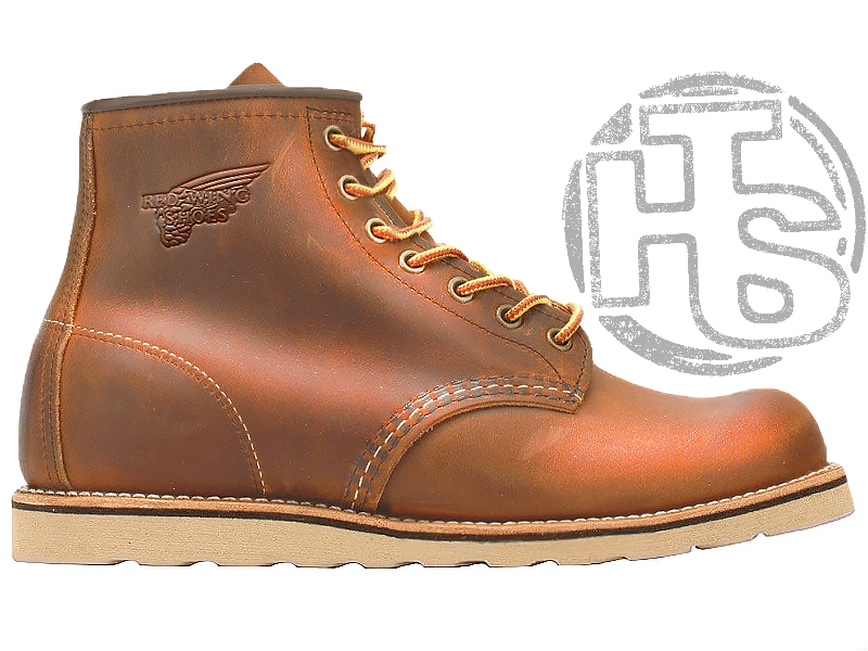 Зимові чоловічі черевики Red Wing USA Rover 6-inch boot 8424890 Brown 2953 (иск. мех)