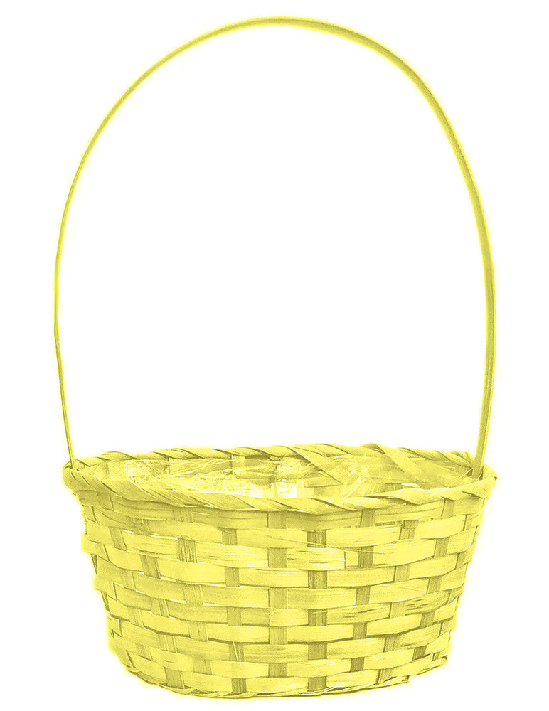 Кошик з лози (KD-055) жовта, 41,5х25 см