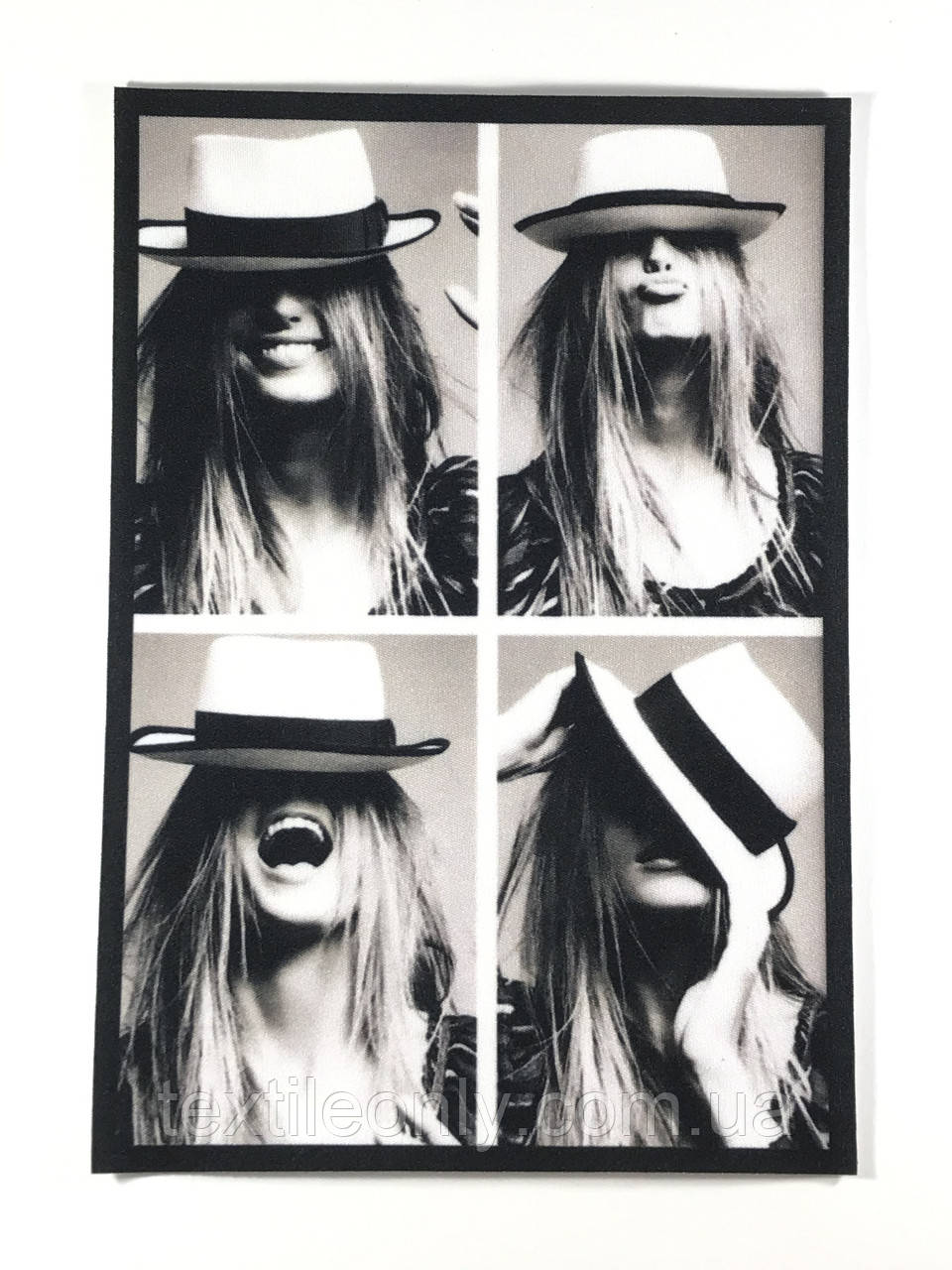 Нашивка Дівчина в капелюсі 160х230 мм