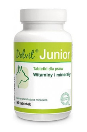 Dolfos Dolvit Junior 90 таблеток — вітамінно-мінеральний комплекс для цуценят Долфос Долвіт Джуніор
