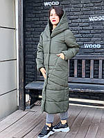 Зимнее пальто Oversize зимняя, артикул 500, цвет хаки