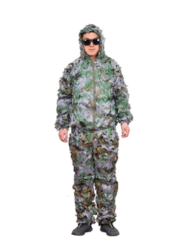 Маскувальний костюм ( Маскхалат PUBG, кікімора, камуфляж листя ) Seuno цифровий