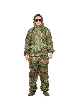 Маскувальний костюм ( Маскхалат PUBG, кікімора, камуфляж листя ) Seuno джунглі