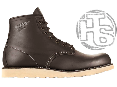 Зимові чоловічі черевики Red Wing USA Rover 6-inch Boot 8424890 Charcoal 2780 (иск. мех), фото 1