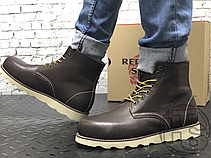 Зимові чоловічі черевики Red Wing USA Rover 6-inch Boot 8424890 Charcoal 2780 (иск. мех), фото 6