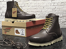 Зимові чоловічі черевики Red Wing USA Rover 6-inch Boot 8424890 Charcoal 2780 (иск. мех), фото 3