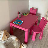 Набір столик з двома стільцями рожевий ТМ DOLONI, фото 3