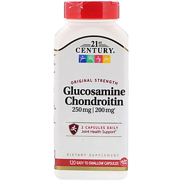 Glucosamine 250 мг Chondroitin 200 мг Original Strength 21st Century 120 капсул