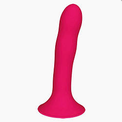 Ділдо з присоскою Adrien Lastic Hitsens 4 Pink, відмінно для скрапна, діаметром 3,7 см, довжина 17,8 см