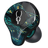 Бездротові Bluetooth навушники Sabbat E12 Ultra Dream Stone c підтримкою aptX (Чорно-зелений), фото 4