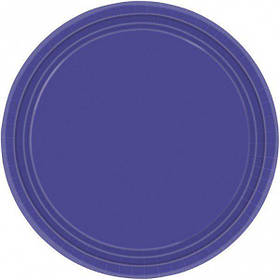 Тарілки паперові стиль "Однотонний", фіолетові, 8 шт, 17 см, Набор тарелок "Фиолетовый" 3502-3361 (1502-1340)