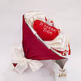Букет з цукерок з плюшевим серцем № 1556 c, фото 2