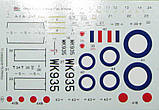 Пластикова модель 1/72 MPM 72567 Британський реактивний винищувач Gloster meteor F Mk.I, фото 3