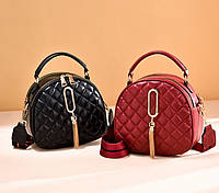 Женская мини сумочка клатч стеганная, маленькая сумка для девушки кожаная модная и стильная