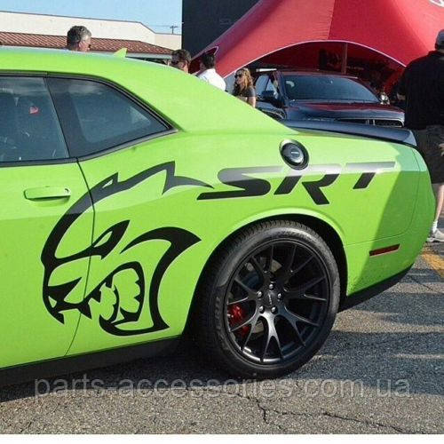 Dodge Challenger 2015-2022 SRT Hellcat Наклейка аплікація на заднє крило Нова Оригінал