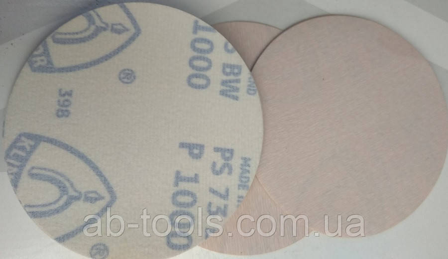 Диск наждачний Р1000 нульовка липучка KLINGSPOR, фото 1