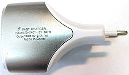 Мережевий зарядний пристрій 2A mod-007 USBх2