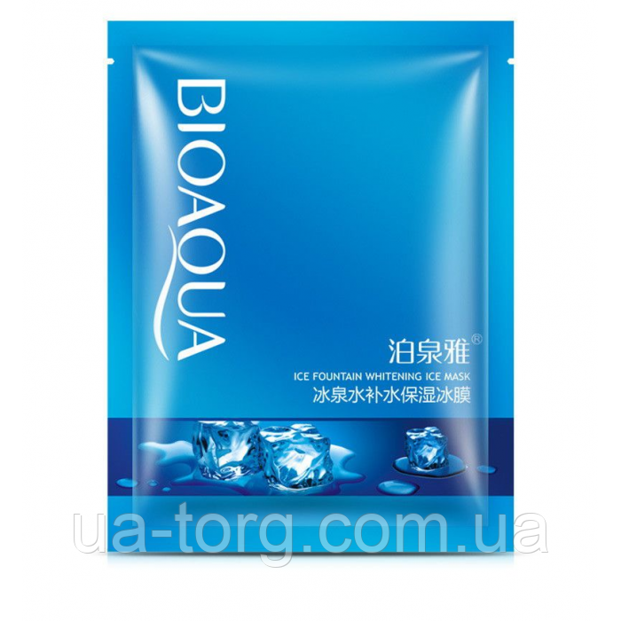 Маска для обличчя тканинна BIOAQUA ICE FOUNTAIN WHITENING MASK охолоджувальна 30 г