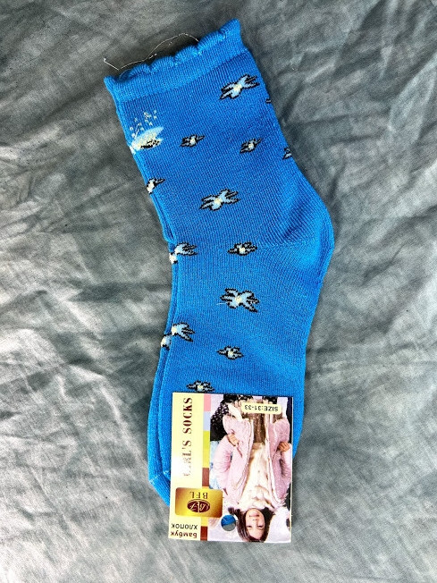 Шкарпетки дитячі МАХРОВІ блакитні
